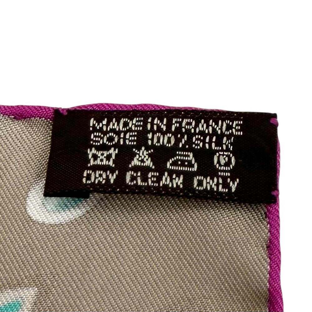 HERMES Authentic Black Silk Scarf - Picture 8 of 8